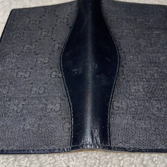 Gucci Black GG Black Canvas Long Bifold Wallet - Picture 11 of 13